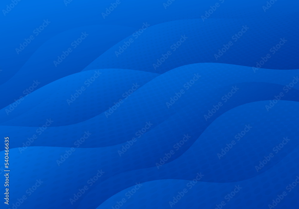 Poster abstract blue wavy pattern design decorative artwork design pattern. overlapping with dots circlr ha