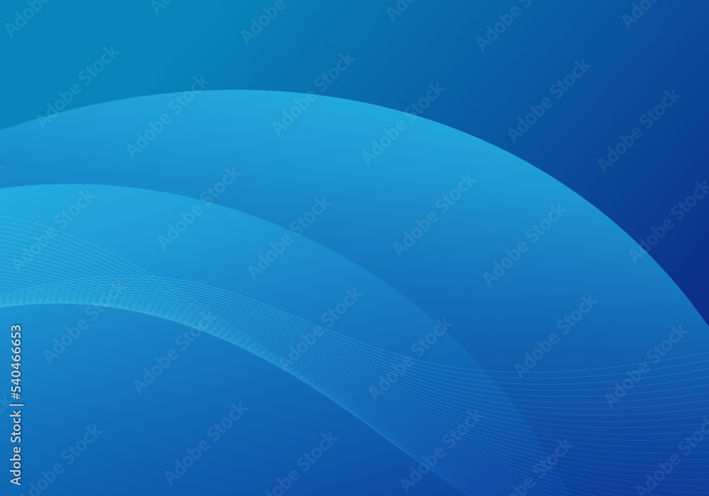 Poster abstract blue circles pattern overlapping of minimal style artwork template. simple design with mesh
