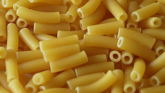 falling macaroni in slow motion