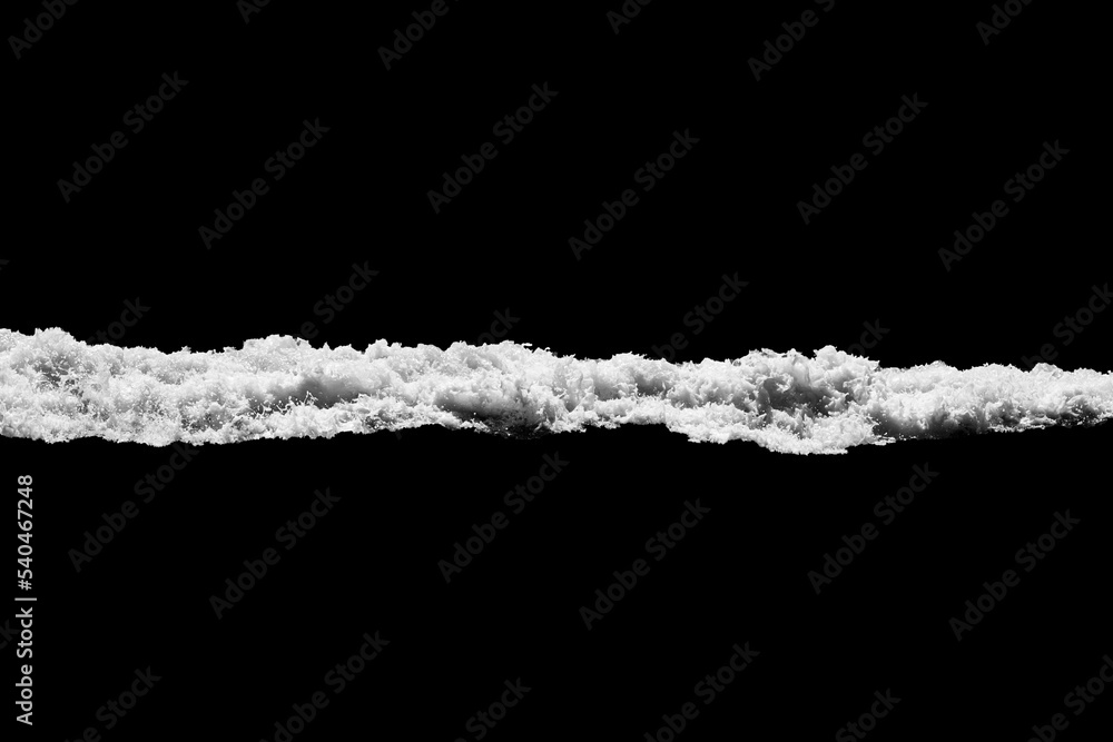Poster sea wave with foam isolated on black background