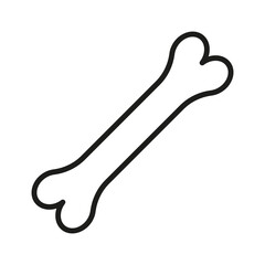 Dog bone toy icon. Pictogram isolated on a white background.