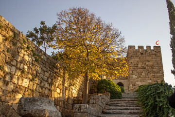 Fototapeta na wymiar Byblos Citadel, Byblos Castle, Jbeil, Lebanon