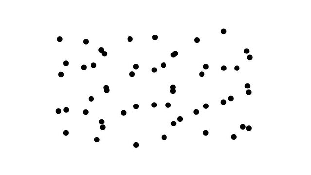 Flickering dots pattern. Simple shape visuals.