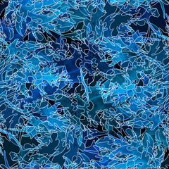 Watercolor pattern. Branch  Watercolor background, drawing with autumn leaves, plants,  branches of linden, aspen. Oak, maple leaf. Whirlwind, autumn wind.  forest autumn pattern. Fashion graphic