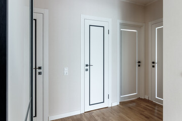 Interior and entrance doors in the new apartment.