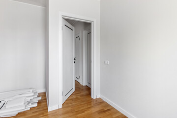 Interior and entrance doors in the new apartment.