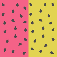 Illustration seamless pattern with watermelon wedges. Juicy summer seamless pattern with watermelon.
