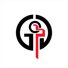 God letter abstract with cross logo design illustration. Isolated on white background.