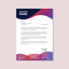 Modern letterhead design	