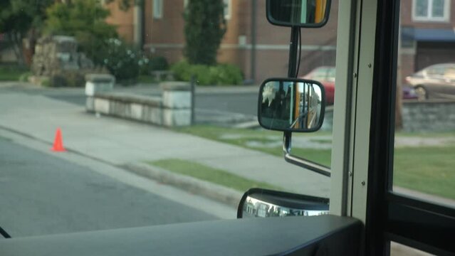 School bus rear view mirrors