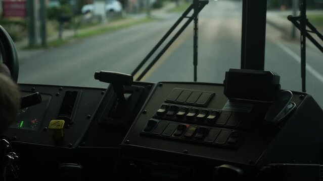 School bus control panel