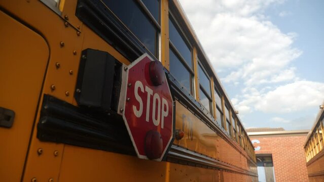 School bus stop sign