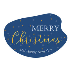 Text MERRY CHRISTMAS on white background. Mockup for design