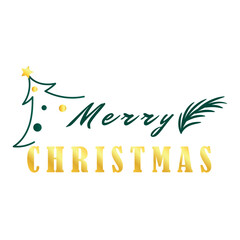 Text MERRY CHRISTMAS on white background. Mockup for design