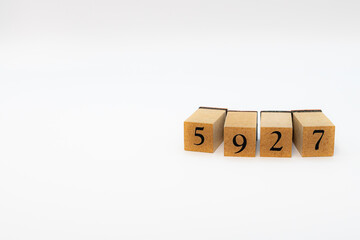 木ブロック　数字　Number　ナンバー　