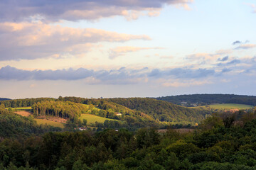 Fototapeta na wymiar German Forest Landscape in Langenberg, North Rhine-Westphalia
