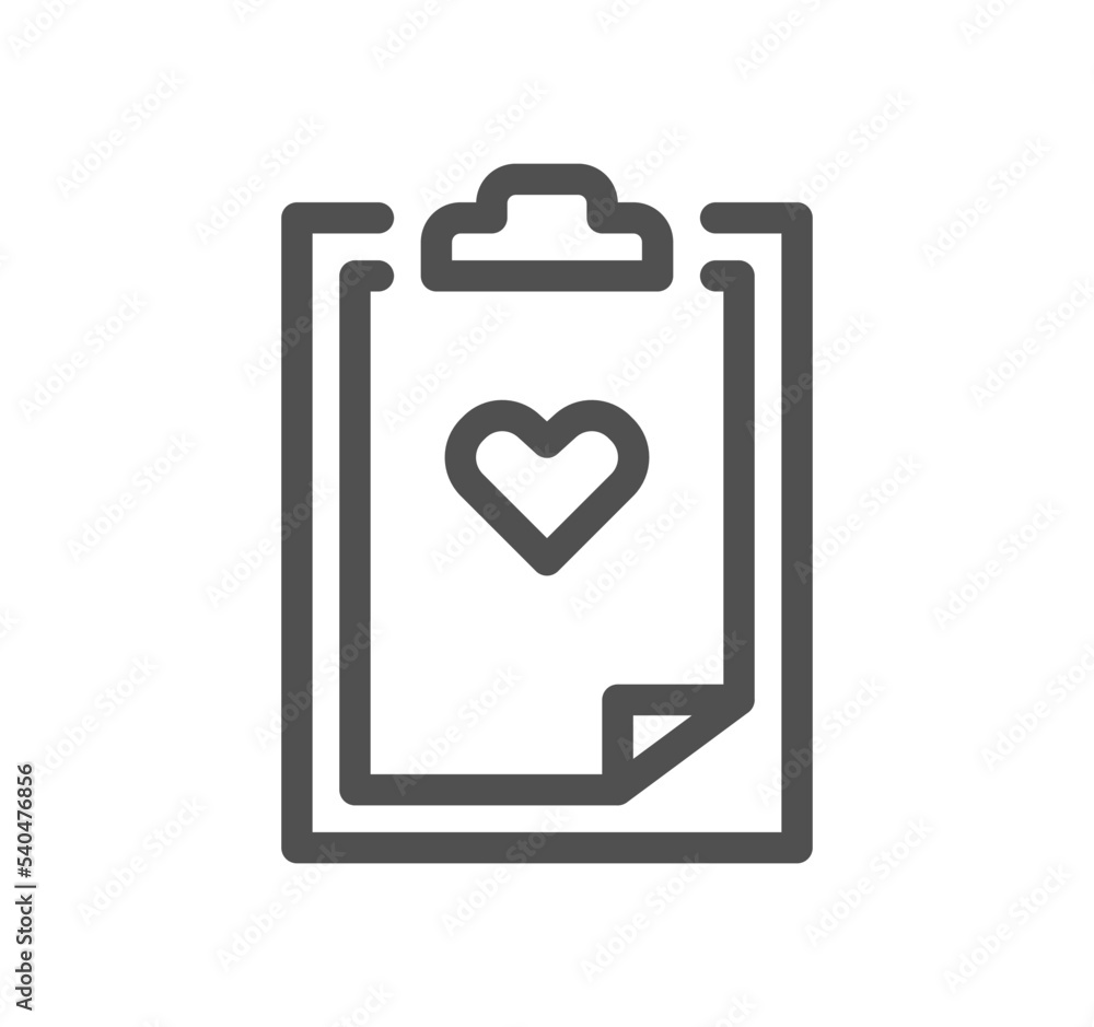 Poster document icon outline and linear vector.