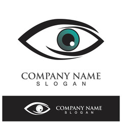 eye care vector logo design