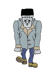 Vector illustration of a monster