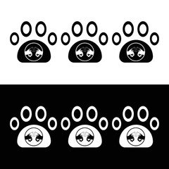 Two horse pet care animal logo 