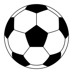 Foot Ball or Soccer Ball Icon Symbol for Art Illustration, Logo, Website, Apps, Pictogram, News, Infographic or Graphic Design Element. Format in PNG