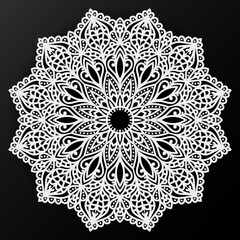 Luxury mandala background And golden gradient vector ornament