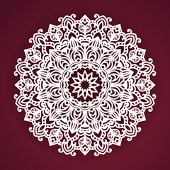 Luxury mandala background And golden gradient vector ornament