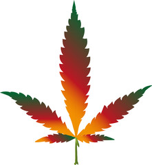 leaf of a tree marijuana vektor design 