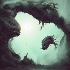 Earth Monster abstract character gameart