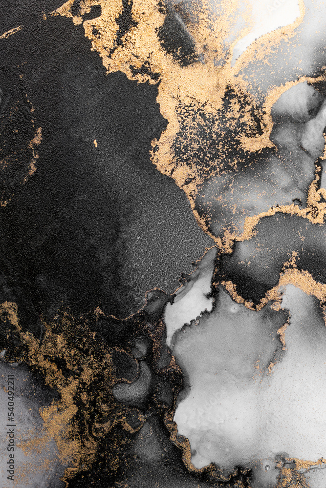 Poster marble ink abstract art from exquisite original painting for abstract background . painting was pain