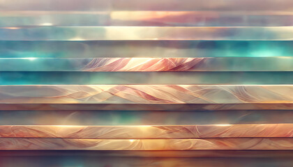 A background texture pattern of horizontal stripes in a color gradient