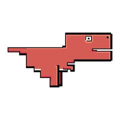 Tyrannosaurus rex (T-Rex) dinosaurs, Cute dinosaurs cartoon characters, Vector illustrations isolated.