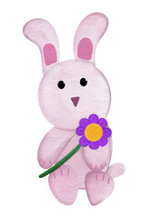 Cute Rabbit Watercolor