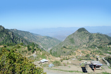 Traditional rural architecture and family livestock farms in the Swat valley.