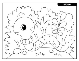 Insect coloring pages for kids
