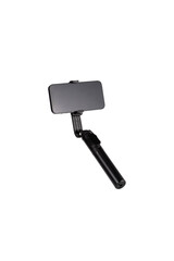 a selfie stick with an isolated phone without a shadow clipping contour, a mobile phone for the convenience of photographing, phone accessories on a white background are isolated