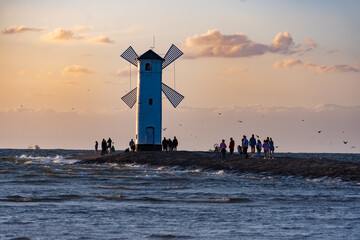 Windmill by the sea in Świnoujście.
Poland, Sommer 2022