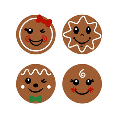 Gingerbread faces