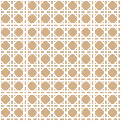 Rattan cane seamless pattern - obrazy, fototapety, plakaty