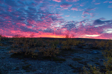 Fototapeta premium sunset in the mountains