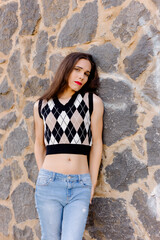 Confident young transgender woman looking at camera while posing