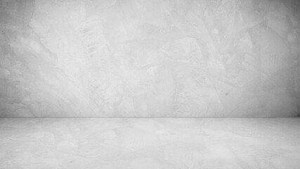 Concrete floor and wall background abstract industrial loft grey color tone for add product or text advertise