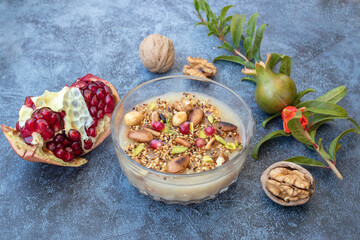 Traditional delicious Turkish dessert; Ashura (Asure)