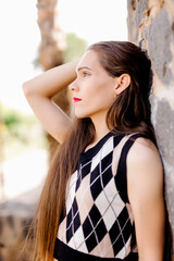 Fototapeta premium Confident young transgender woman looking at camera while posing