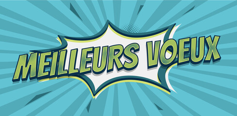 Obraz premium meilleurs voeux dechir vert