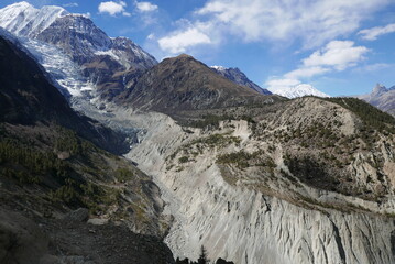 Annapurna Circuit, Himalaya, Nepal, High mountains, lake, Tilicho, trekking, hiking, river, snow Mointains