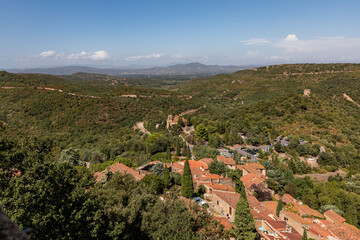 Village of Castelnou in the South of France