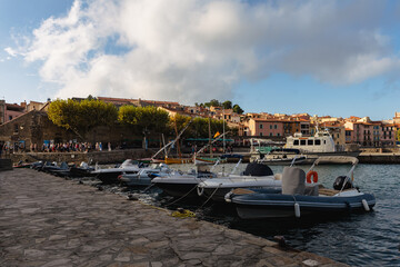 boats in the harbor