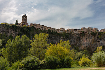 Spanish town of Castellfollit de la Roca