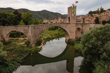 Besalu medieval village in Spain